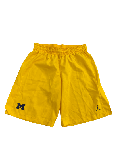 Emily Kiser Michigan Basketball Team-Issued Shorts (Size L)