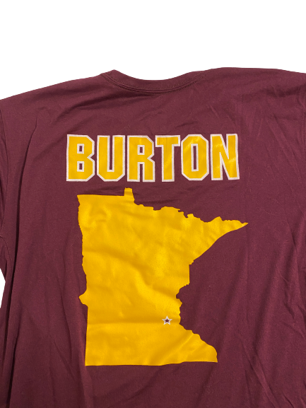 Gabe Kalscheur Minnesota Basketball Player-Exclusive "Willie Burton" Jersey Retirement Night Shirt (Size L)