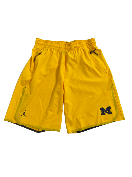 Emily Kiser Michigan Basketball Team-Issued Shorts (Size L)