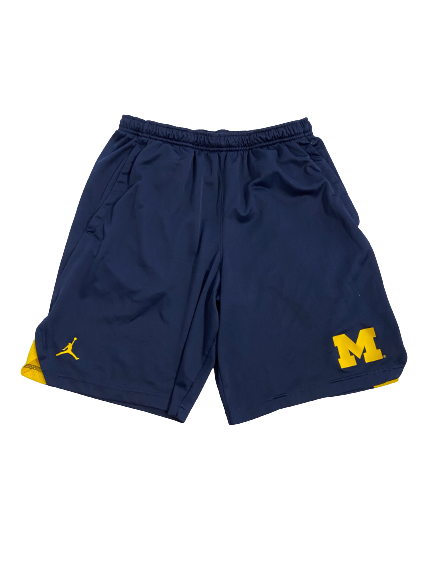 Emily Kiser Michigan Basketball Team-Issued Shorts (Size M)