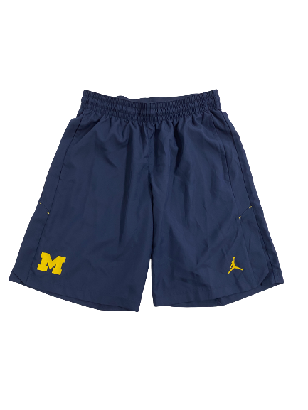Emily Kiser Michigan Basketball Team-Issued Shorts (Size L)