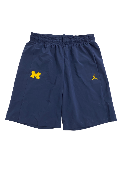 Emily Kiser Michigan Basketball Team-Issued Shorts (Size M)