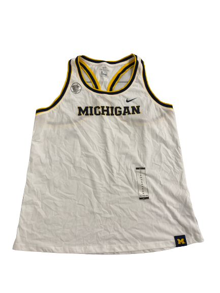 Emily Kiser Michigan Basketball Team-Issued Tank (Size Women&