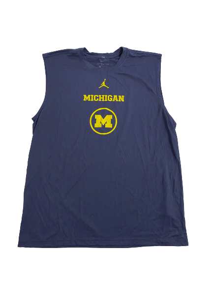 Emily Kiser Michigan Basketball Team-Issued Tank (Size L)