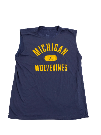 Emily Kiser Michigan Basketball Team-Issued Tank (Size L)