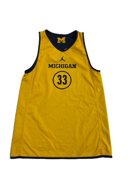 Emily Kiser Michigan Basketball Player-Exclusive Reversible Practice Jersey (Size Women&