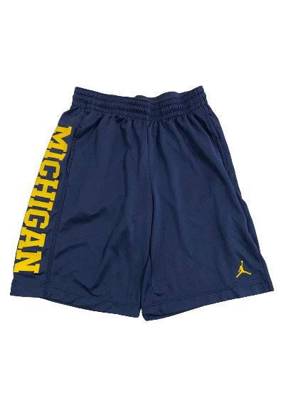 Emily Kiser Michigan Basketball Team-Issued Shorts (Size L)