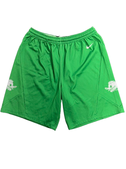 Quincy Guerrier Oregon Basketball Player Exclusive Practice Shorts (Size XL)