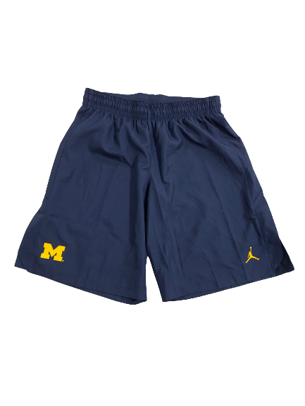 Emily Kiser Michigan Basketball Team-Issued Shorts (Size L)