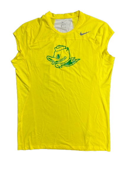 Quincy Guerrier Oregon Basketball Player Exclusive NIKE PRO Compression Workout Tank (Size XL)