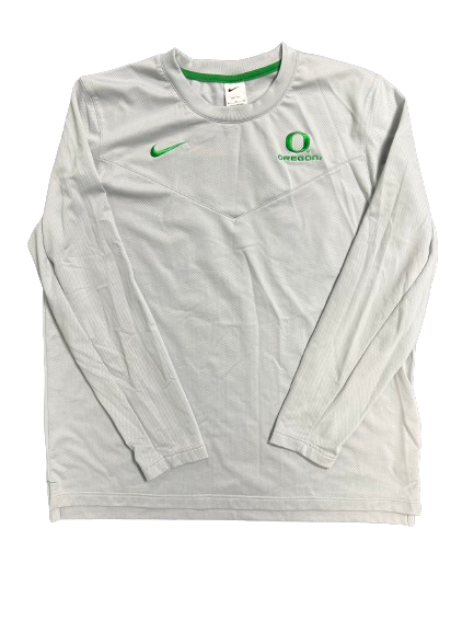 Quincy Guerrier Oregon Basketball Team Issued PREMIUM Crewneck Long Sleeve Shirt (Size XL)