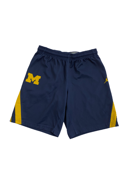 Emily Kiser Michigan Basketball Player-Exclusive Practice Shorts (Size Women&