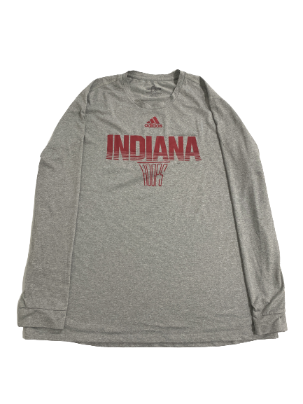 Tamar Bates Indiana Basketball Team-Issued Long Sleeve Shirt (Size XLT)