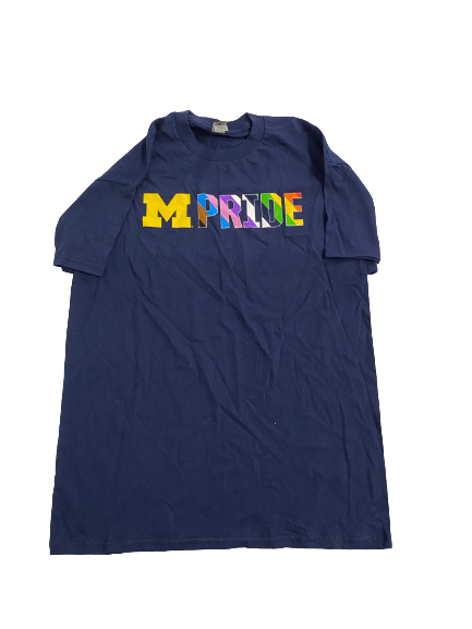 Emily Kiser Michigan Basketball Team-Issued T-Shirt (Size M)