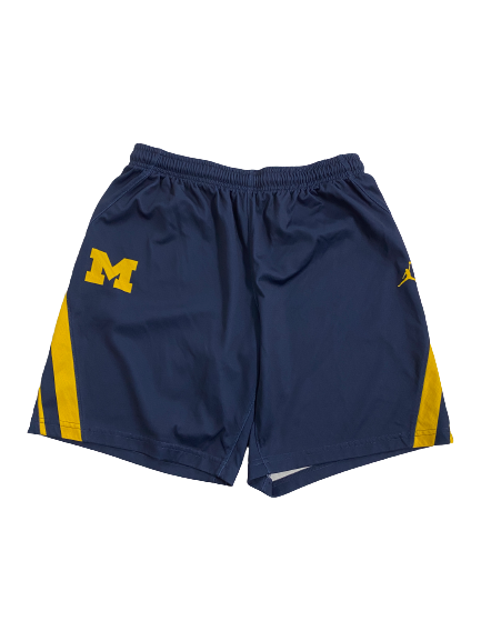 Emily Kiser Michigan Basketball Player-Exclusive Practice Shorts (Size Women&