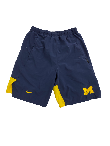 Emily Kiser Michigan Basketball Team-Issued Shorts (Size S)