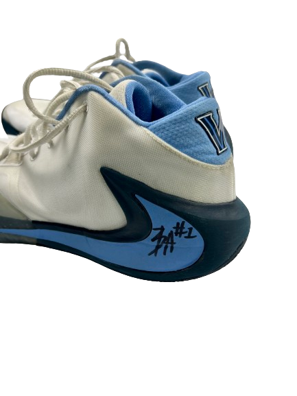 Bryan Antoine Villanova Basketball Player Exclusive Signed Game Worn "Giannis Zoom Freak 1" Shoes (Size 13)