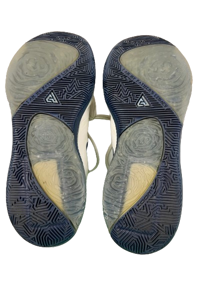 Bryan Antoine Villanova Basketball Player Exclusive Signed Giannis Zoom Freak 1 Game Worn Shoes Size 13