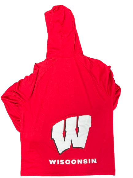 Tyler Wahl Wisconsin Basketball Player Exclusive "Made For This" Performance Hoodie (Size XL)