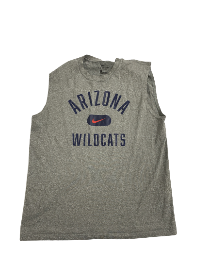 Jordan Mains Arizona Basketball Team-Issued Tank (Size L)