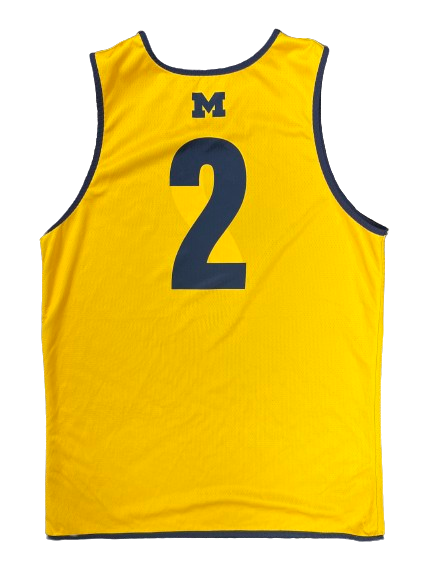 Tray Jackson Michigan Basketball Player Exclusive Reversible Practice Jersey (Size L)