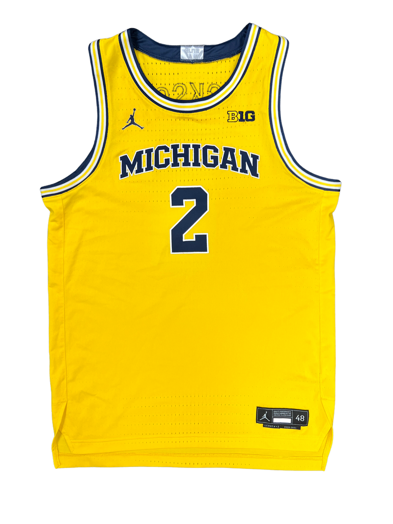 Tray Jackson Michigan Basketball 2023-2024 Game Worn Jersey (Size 48)