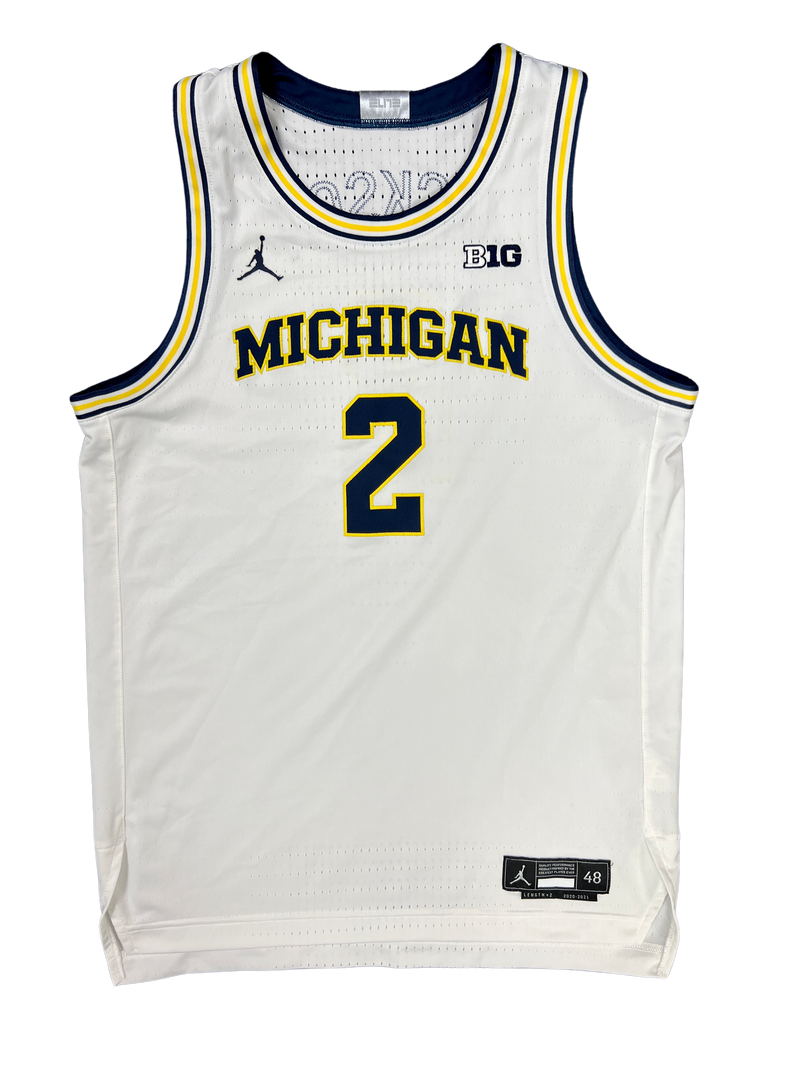 Tray Jackson Michigan Basketball 2023 2024 Game Worn Jersey Size 48 The Players Trunk