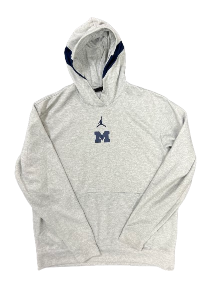 Tray Jackson Michigan Basketball Team Issued Sweatshirt (Size LT)