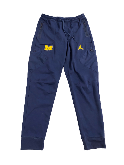 Leigha Brown Michigan Basketball Team-Issued Sweatpants (Size LT)