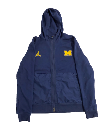 Leigha Brown Michigan Basketball Player-Exclusive Zip-Up Jacket (Size Women&