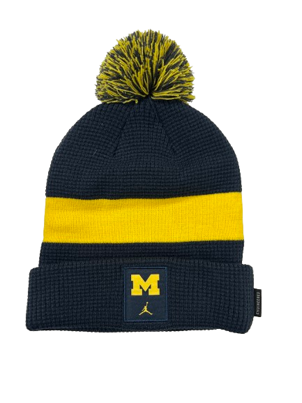 Tray Jackson Michigan Basketball Team Issued Beanie Hat