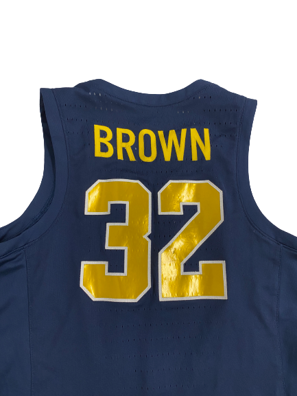 Leigha Brown Michigan Basketball Career (All 3 Seasons) Game Worn Jersey (Size 44)
