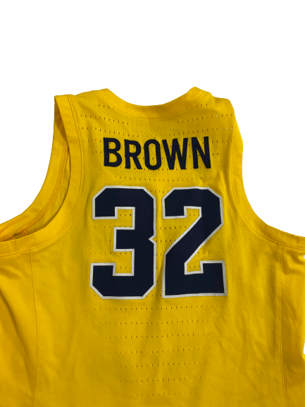 Leigha Brown Michigan Basketball Career (All 3 Seasons) Game Worn Jersey (Size 44)