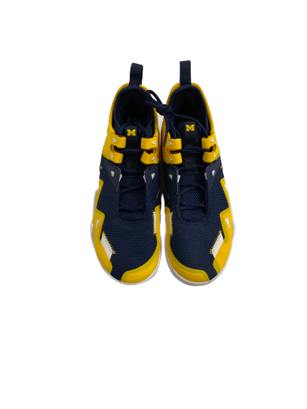 Leigha Brown Michigan Basketball Player-Exclusive Jordan Westbrook One Take Shoes (Size Men&