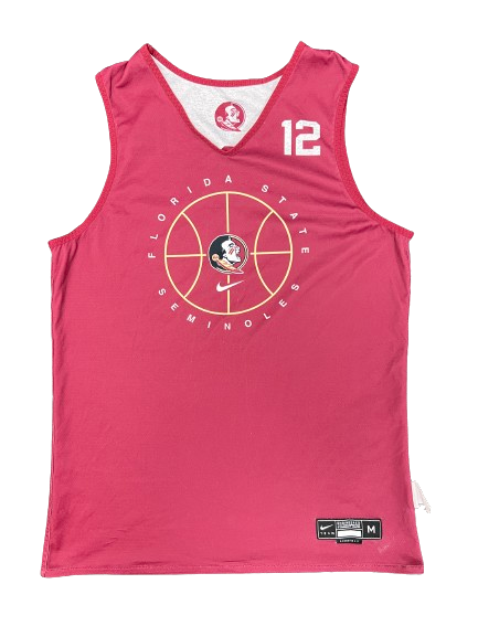 Jalen Warley Florida State Basketball Player Exclusive Reversible Practice Jersey (Size M)