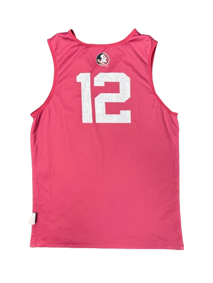 Jalen Warley Florida State Basketball Player Exclusive Reversible Practice Jersey (Size M)
