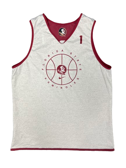 Jalen Warley Florida State Basketball Player Exclusive Reversible Practice Jersey (Size XL)