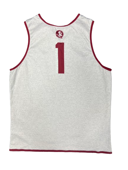 Jalen Warley Florida State Basketball Player Exclusive Reversible Practice Jersey (Size XL)
