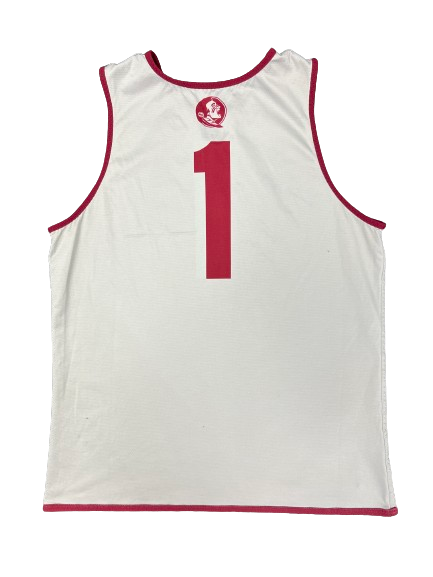 Jalen Warley Florida State Basketball Player Exclusive Reversible Practice Jersey (Size L)
