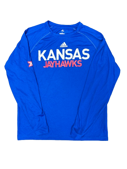 Devon Dotson Kansas Basketball Player Exclusive Long Sleeve Shirt (Size S)