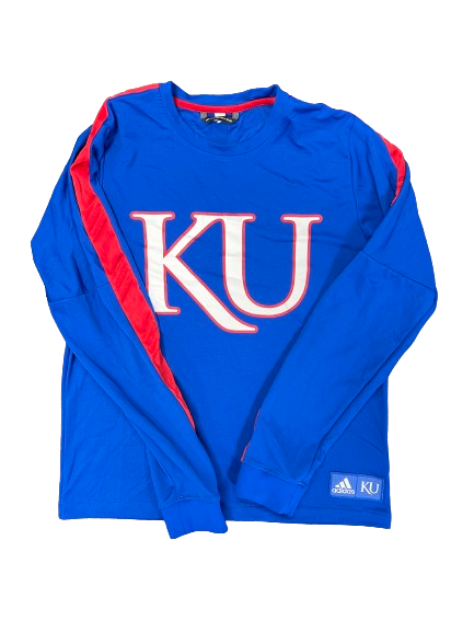 Devon Dotson Kansas Basketball Player Exclusive Long Sleeve Shirt (Size M)