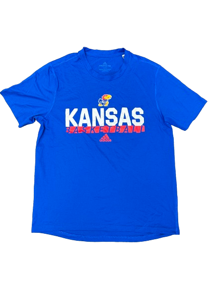 Devon Dotson Kansas Basketball Team Issued Workout Shirt (Size M)