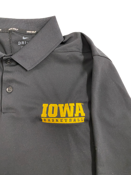 Austin Ash Iowa Basketball Team-Issued Polo Shirt (Size L)