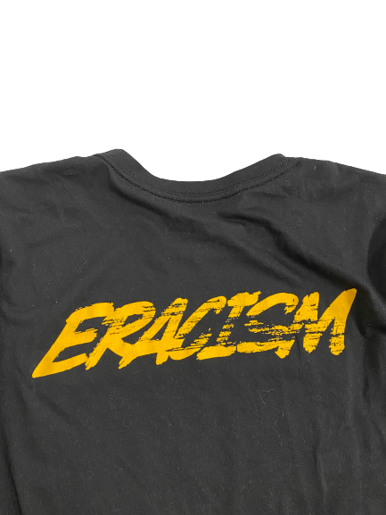 Austin Ash Iowa Basketball Player-Exclusive "ERACISM" Long Sleeve Pre-Game Warm-Up Shirt (Size L)