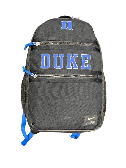 Jaden Schutt Duke Basketball Team Issued Backpack