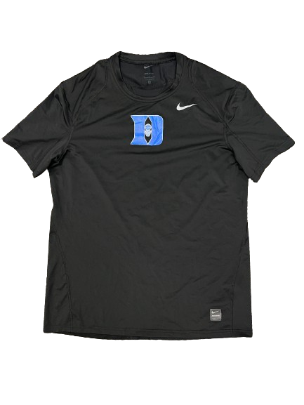 Jaden Schutt Duke Basketball Player Exclusive NIKE PRO COMPRESSION Shirt (Size L)