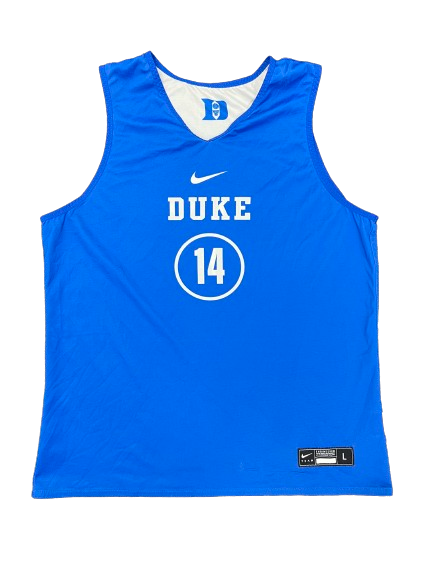 Jaden Schutt Duke Basketball Player Exclusive Reversible Practice Jersey (Size L)
