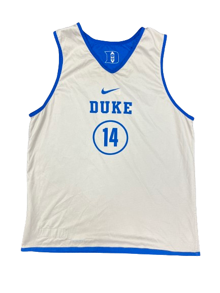 Jaden Schutt Duke Basketball Player Exclusive Reversible Practice Jersey (Size L)