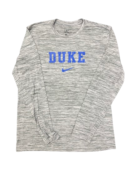 Jaden Schutt Duke Basketball Team Issued Long Sleeve Shirt (Size L)