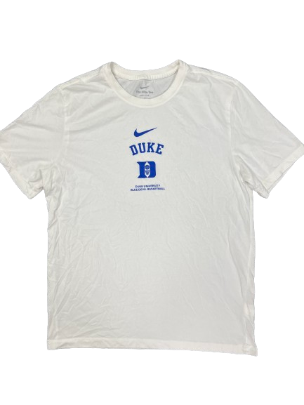 Jaden Schutt Duke Basketball Team Issued T-Shirt (Size L)
